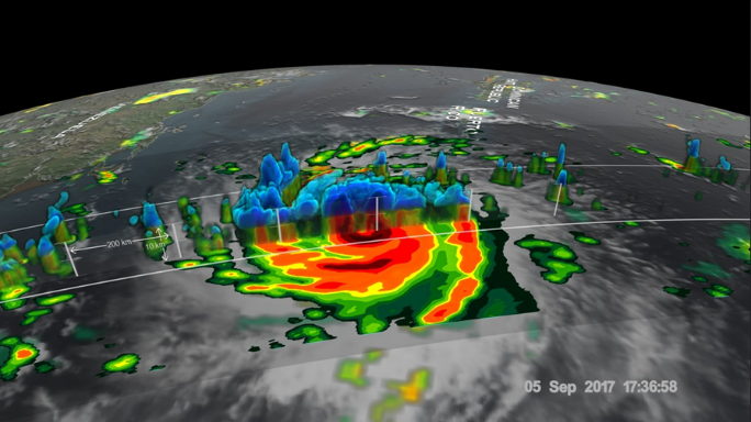 A satellite image of a hurricane  AI-generated content may be incorrect.
